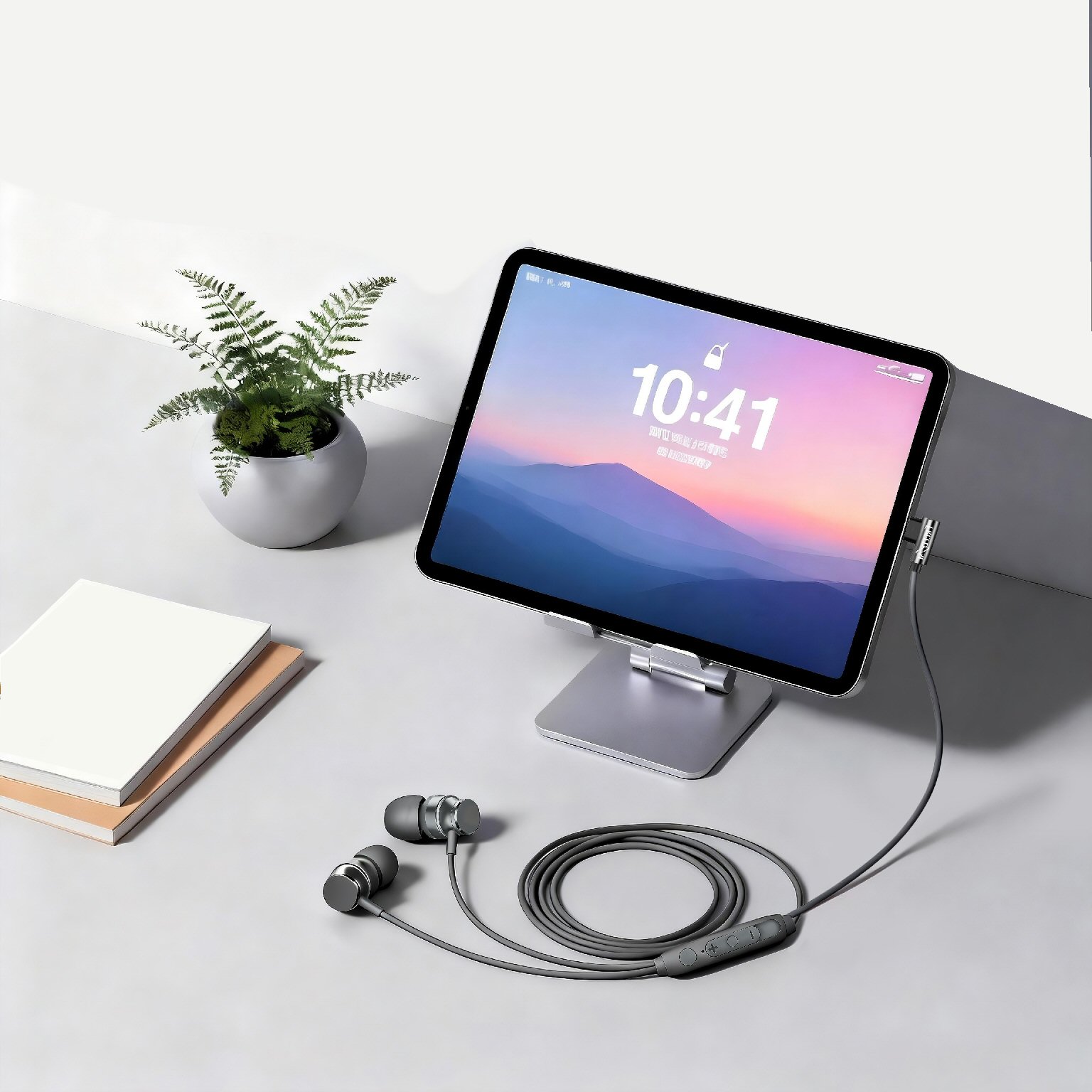 Type-Cイヤホン カナル型 マイク付きリモコン搭載 L型タイプ 1.2m - 画像 (3)