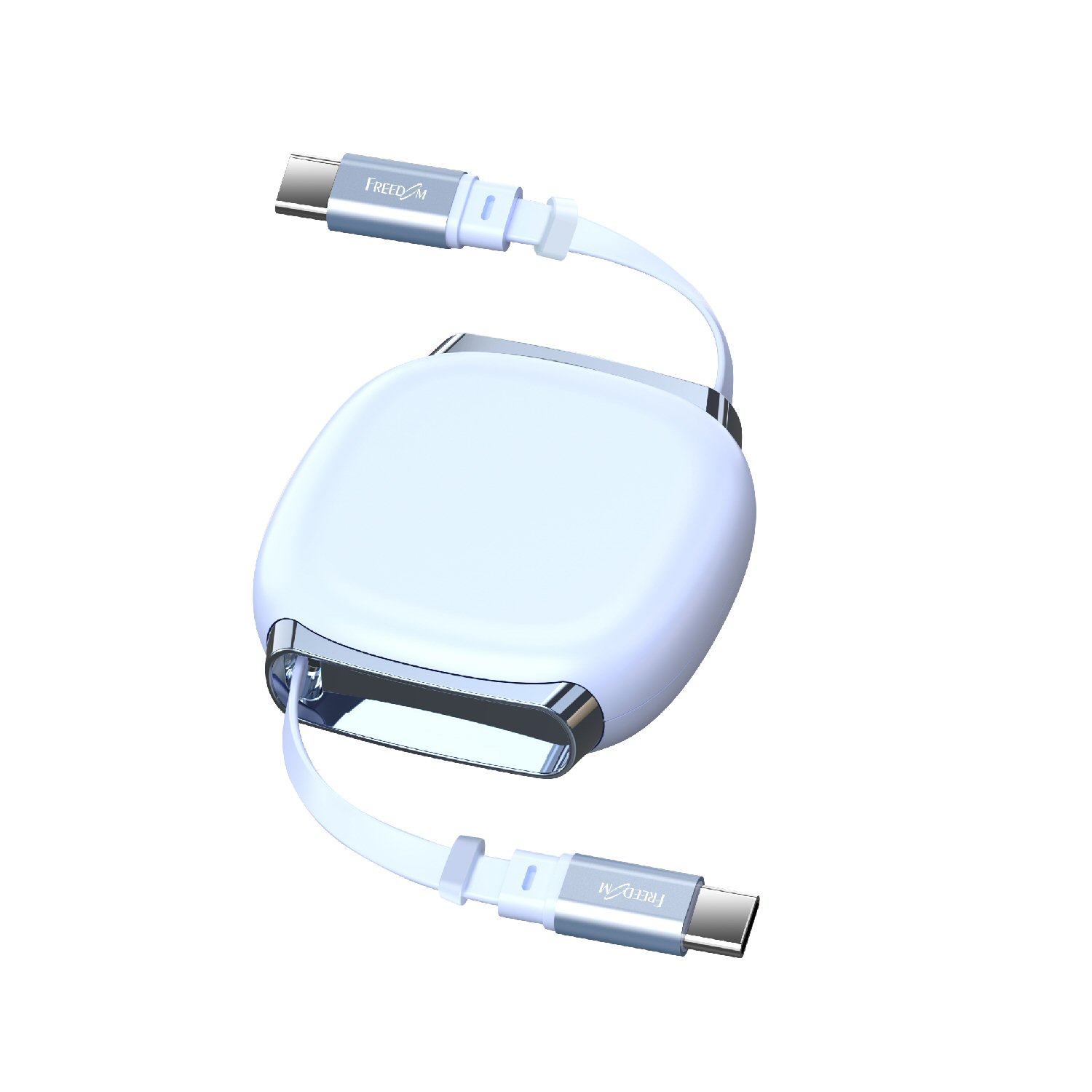 USB2.0 Type-C 巻き取りケーブル PD240W 1m