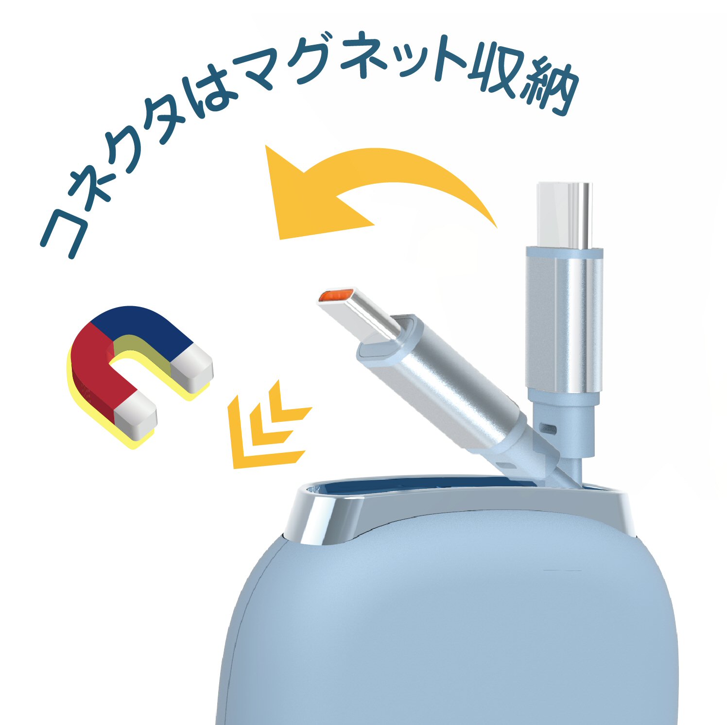 USB2.0 Type-C 巻き取りケーブル PD240W 1m - 画像 (2)