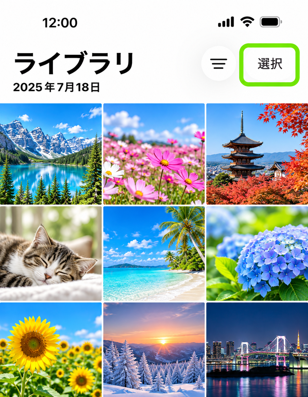 選択画面