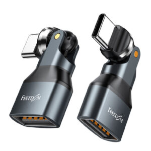 USB2.0 Type-C変換アダプタ（AtoC・540度回転）