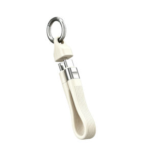 USB4 キーホルダー付きType-Cケーブル13cm ホワイト